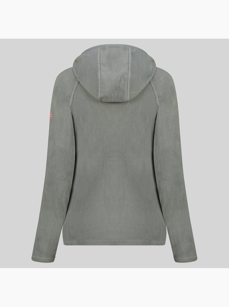 Giacca in pile con cappuccio tugood – geographical norway Grigio scuro - Kiabi