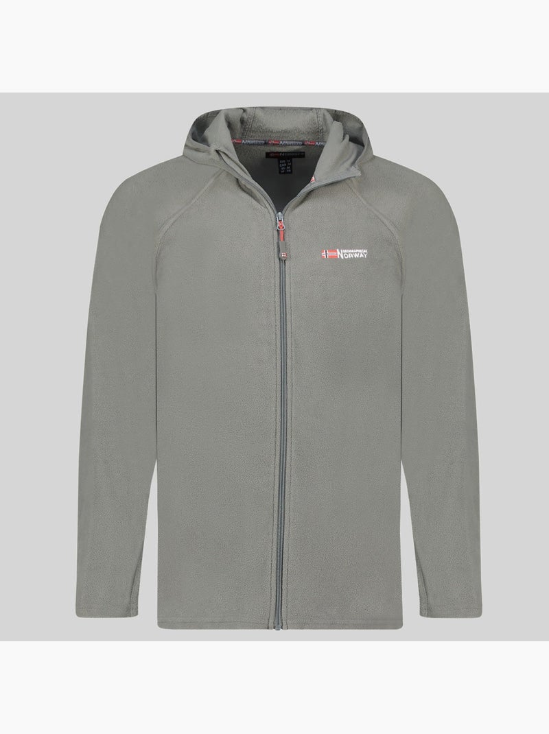 Giacca in pile con cappuccio tugood – geographical norway Grigio scuro - Kiabi