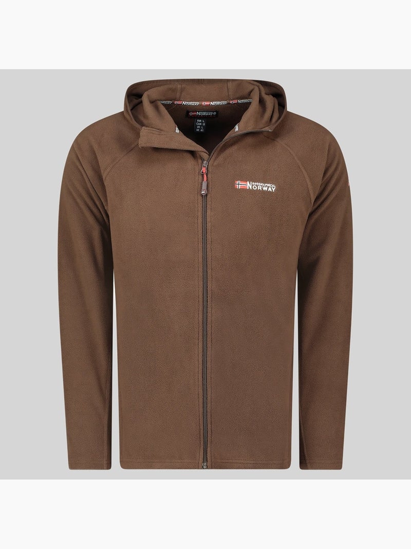 Giacca in pile con cappuccio tugood – geographical norway Marrone - Kiabi