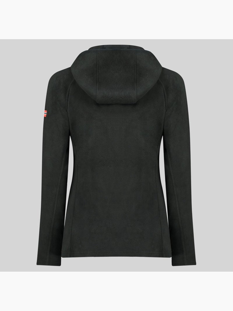Giacca in pile con cappuccio tugood – geographical norway Nero - Kiabi