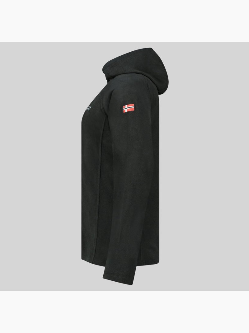 Giacca in pile con cappuccio tugood – geographical norway Nero - Kiabi