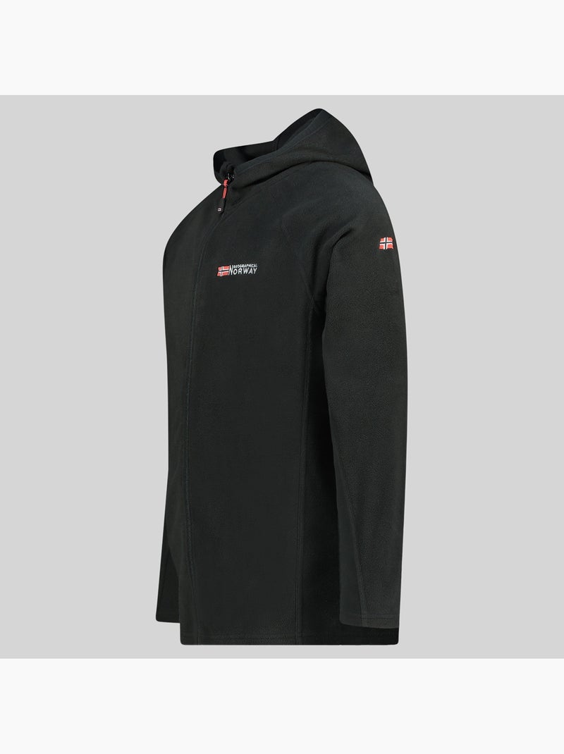 Giacca in pile con cappuccio tugood – geographical norway Nero - Kiabi