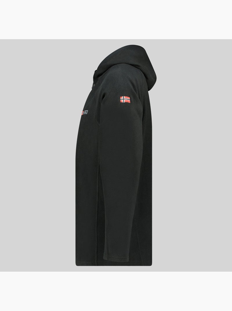 Giacca in pile con cappuccio tugood – geographical norway Nero - Kiabi