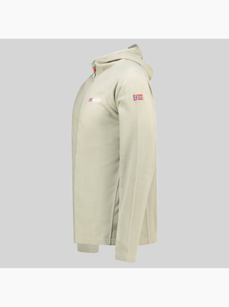 Giacca in pile con cappuccio tugood – geographical norway Verde salvia - Kiabi