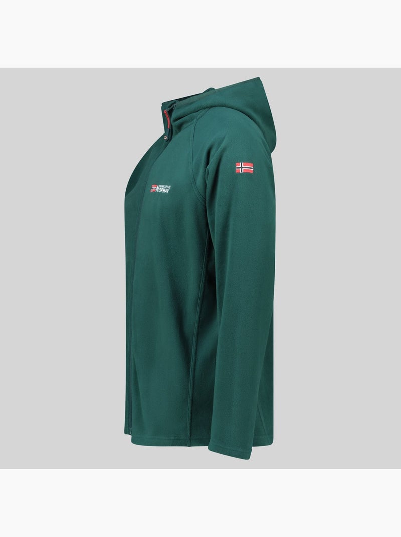 Giacca in pile con cappuccio tugood – geographical norway Verde scuro - Kiabi