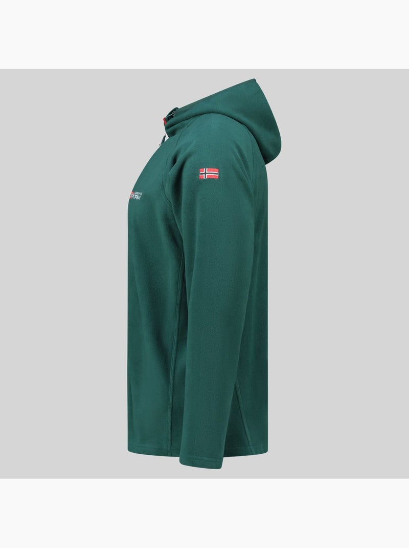 Giacca in pile con cappuccio tugood – geographical norway Verde scuro - Kiabi