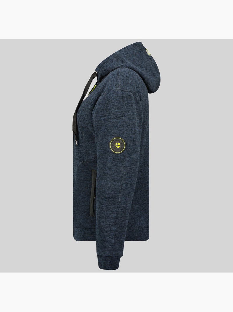 Giacca in pile con cappuccio twelve – geographical norway Blu marino - Kiabi