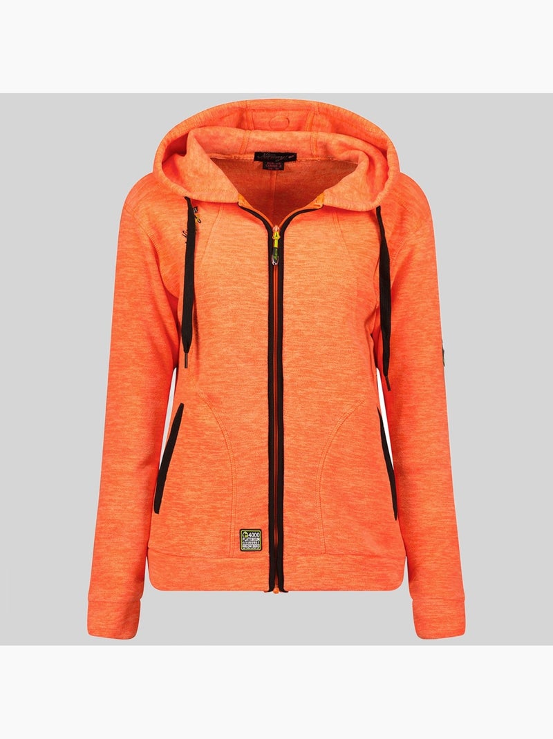 Giacca in pile con cappuccio twelve – geographical norway Corallo - Kiabi
