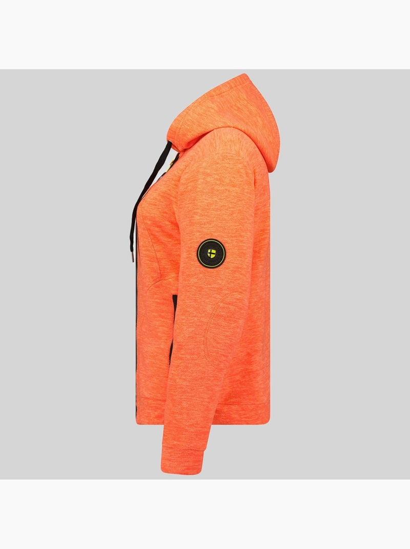 Giacca in pile con cappuccio twelve – geographical norway Corallo - Kiabi