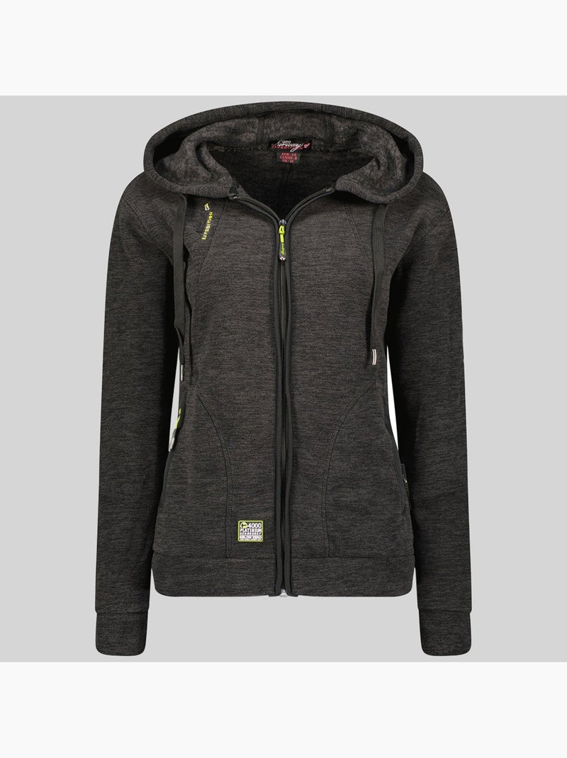 Giacca in pile con cappuccio twelve – geographical norway Nero - Kiabi