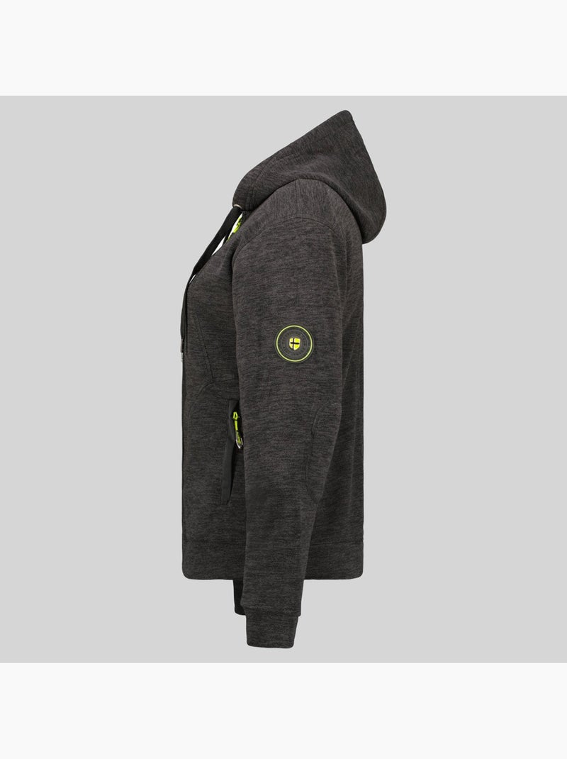 Giacca in pile con cappuccio twelve – geographical norway Nero - Kiabi