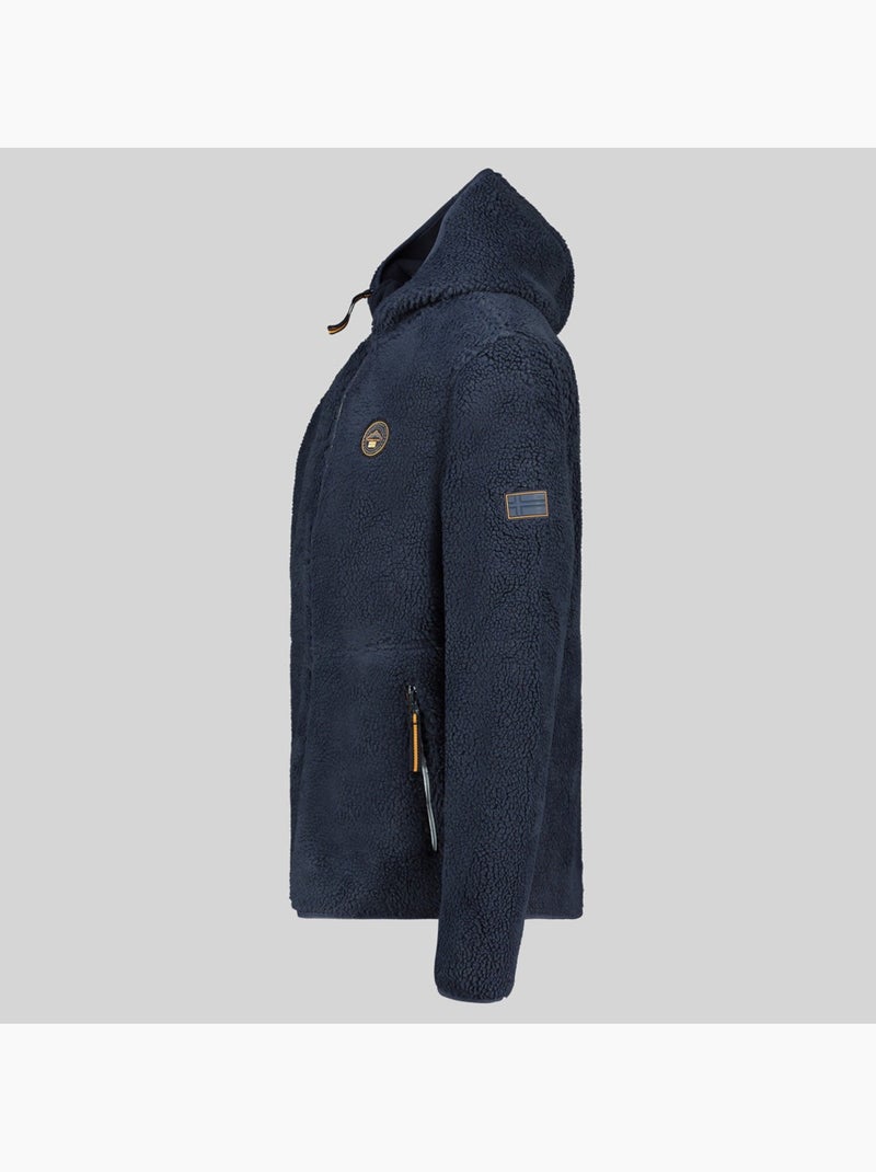 Giacca in pile con cappuccio ucherpim – geographical norway Blu marino - Kiabi