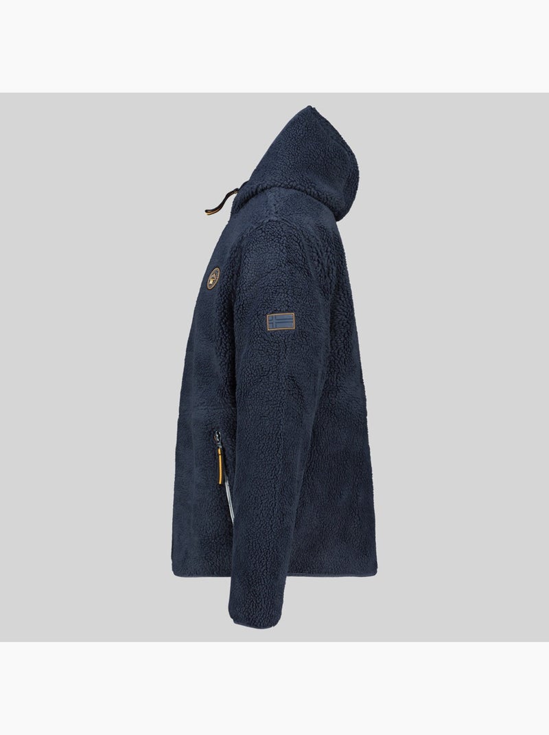 Giacca in pile con cappuccio ucherpim – geographical norway Blu marino - Kiabi