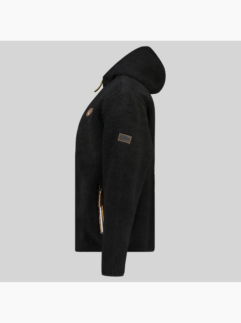 Giacca in pile con cappuccio ucherpim – geographical norway Nero - Kiabi