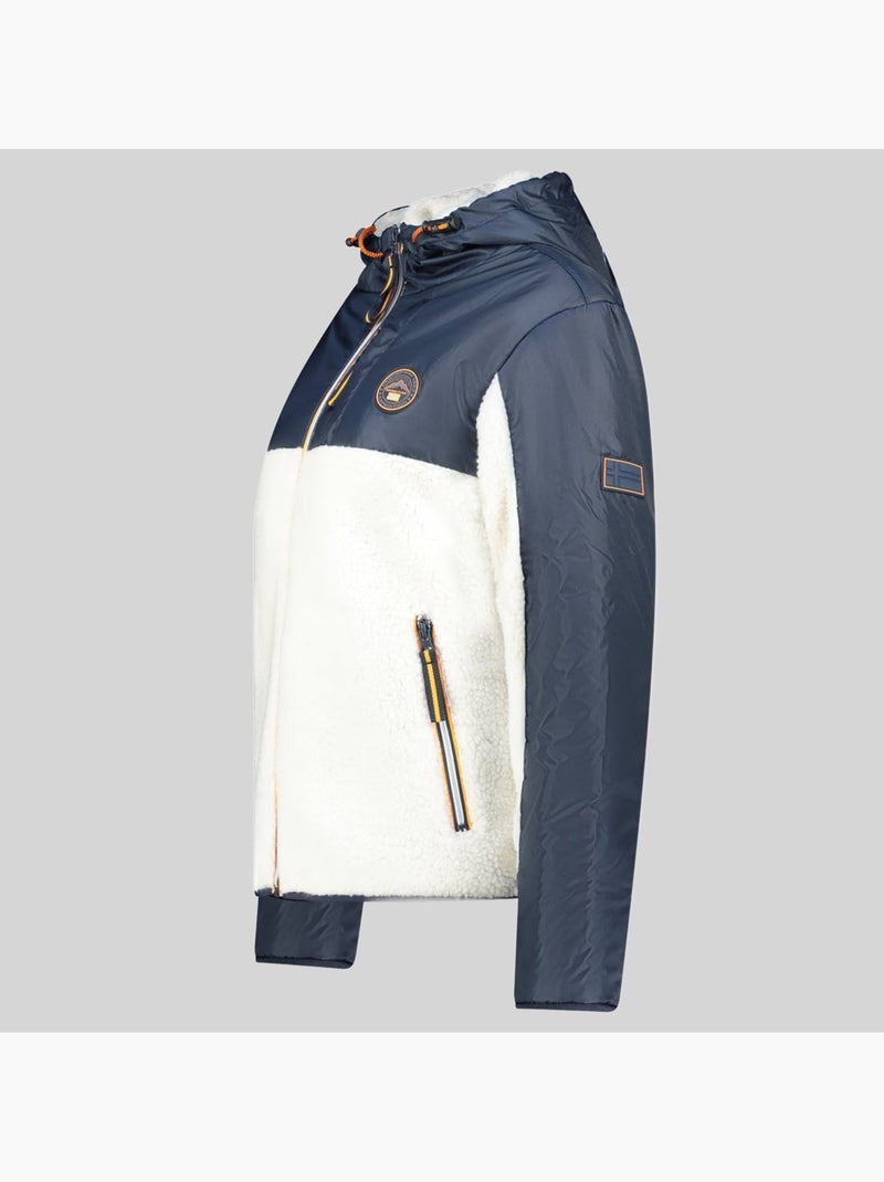 Giacca in pile con cappuccio ulyssim – geographical norway Blu marino - Kiabi