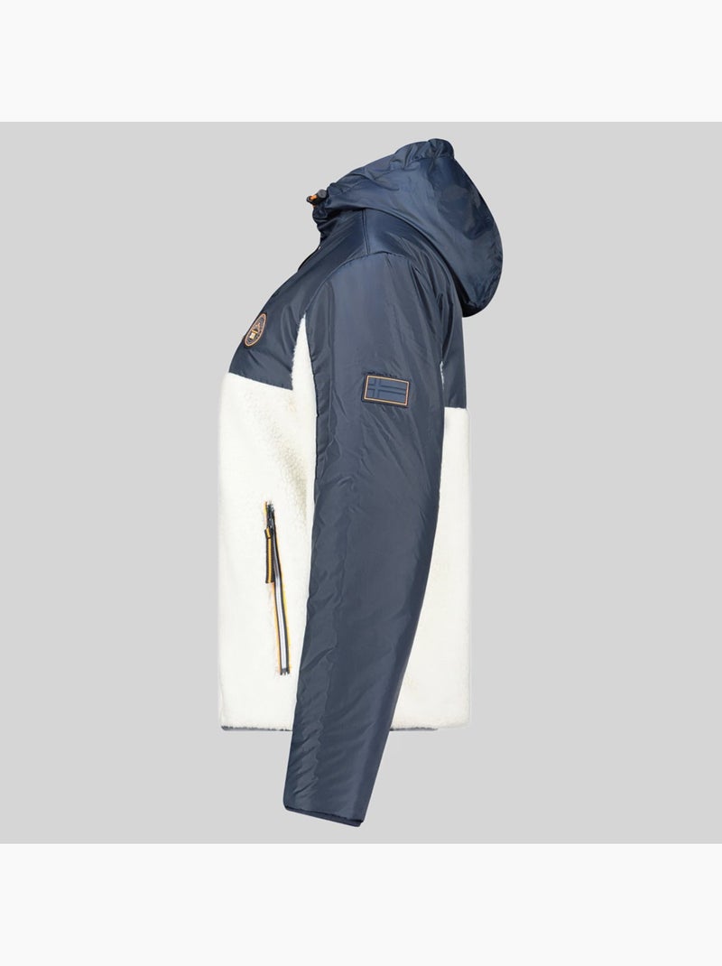 Giacca in pile con cappuccio ulyssim – geographical norway Blu marino - Kiabi