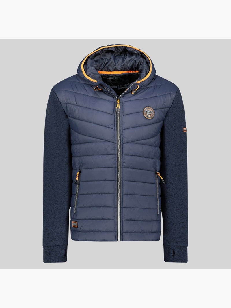 Giacca in pile con cappuccio ummos – geographical norway Blu marino - Kiabi