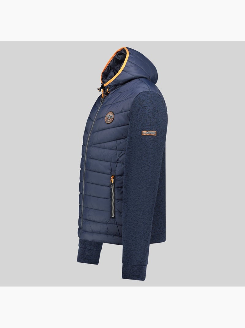 Giacca in pile con cappuccio ummos – geographical norway Blu marino - Kiabi