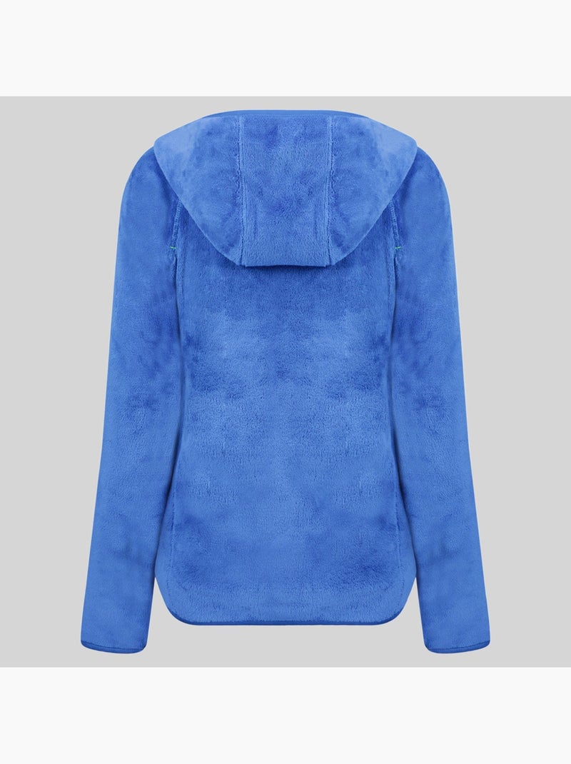 Giacca in pile con cappuccio upalood – geographical norway Blu reale - Kiabi