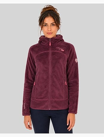 Giacca in pile con cappuccio upalood – geographical norway