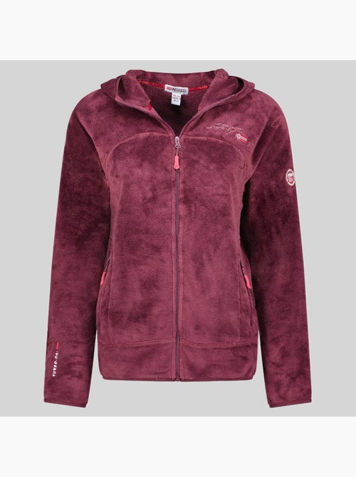 Giacca in pile con cappuccio upalood – geographical norway - Kiabi