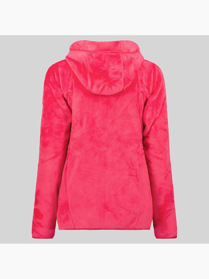 Giacca in pile con cappuccio upalood – geographical norway Rosa confetto - Kiabi