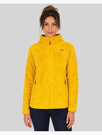 Giacca in pile con cappuccio upalood – geographical norway