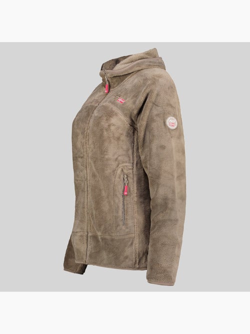 Giacca in pile con cappuccio upalood – geographical norway - Kiabi