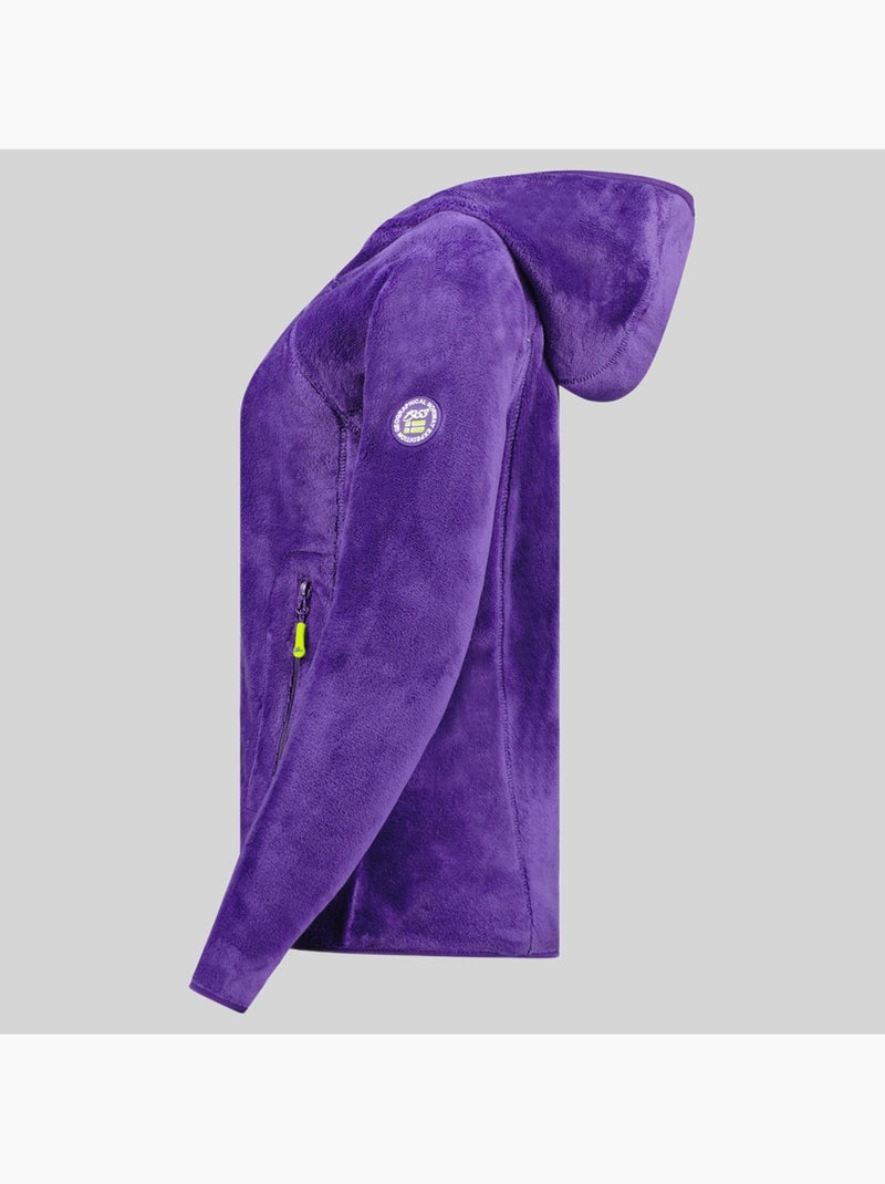 Giacca in pile con cappuccio upalood – geographical norway Viola - Kiabi