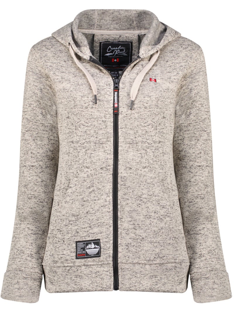 Giacca in pile con collo alto talerteak – canadian peak Grigio chiaro - Kiabi
