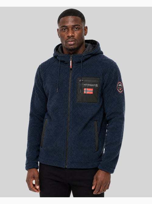 Giacca in pile con zip e cappuccio udaf – geographical norway - Kiabi Giacca in pile con zip e cappuccio udaf – geographical norway - Kiabi