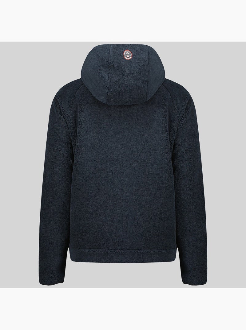 Giacca in pile con zip e cappuccio udaf – geographical norway Blu marino - Kiabi