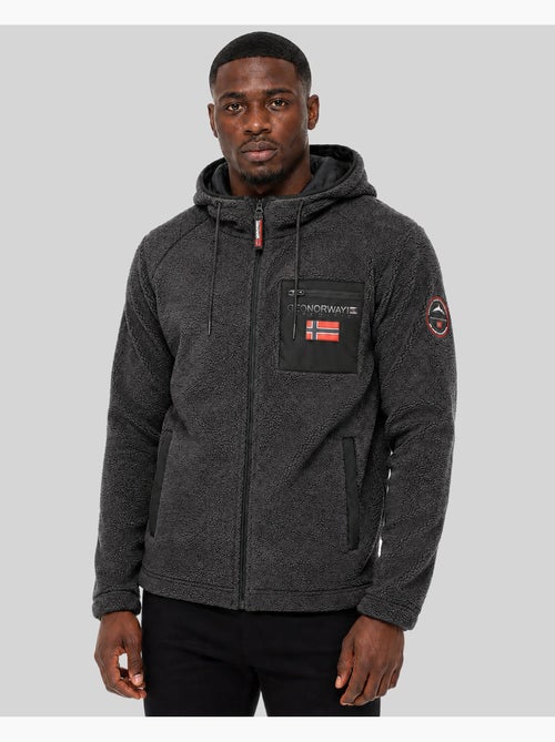 Giacca in pile con zip e cappuccio udaf – geographical norway - Kiabi Giacca in pile con zip e cappuccio udaf – geographical norway - Kiabi