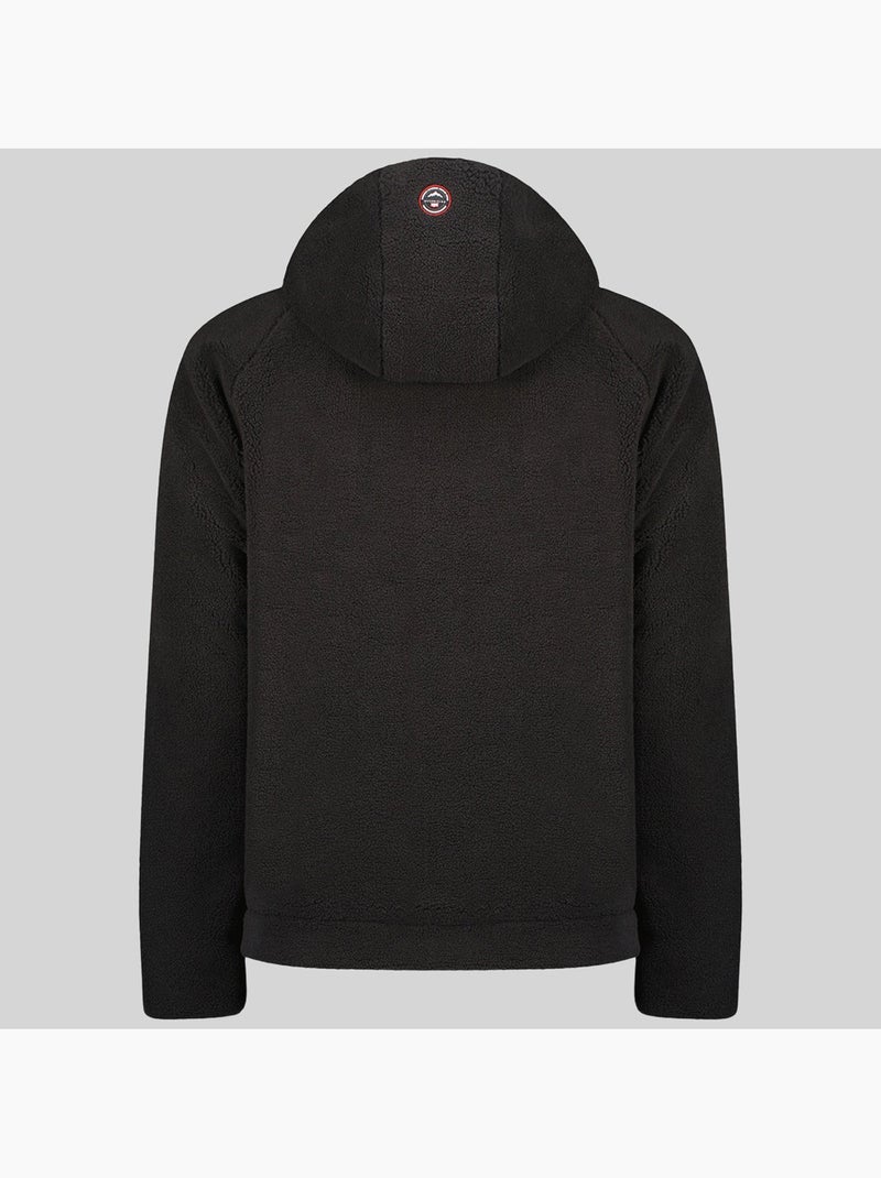 Giacca in pile con zip e cappuccio udaf – geographical norway Nero - Kiabi