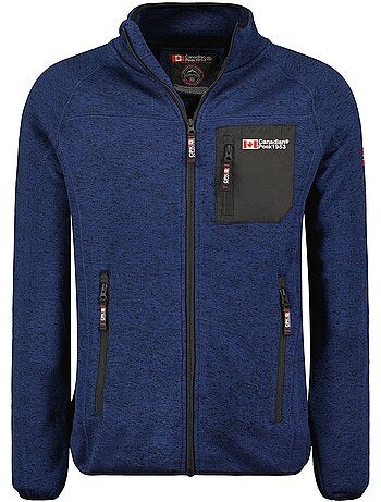 Giacca in pile con zip e collo alto titleak – canadian peak