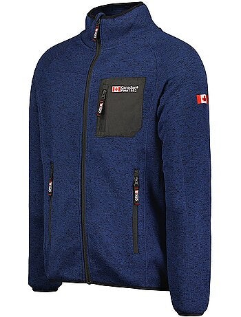 Giacca in pile con zip e collo alto titleak – canadian peak