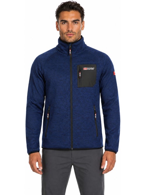 Giacca in pile con zip e collo alto titleak – canadian peak - Kiabi