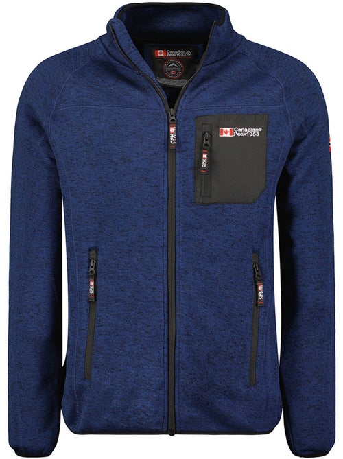 Giacca in pile con zip e collo alto titleak – canadian peak - Kiabi