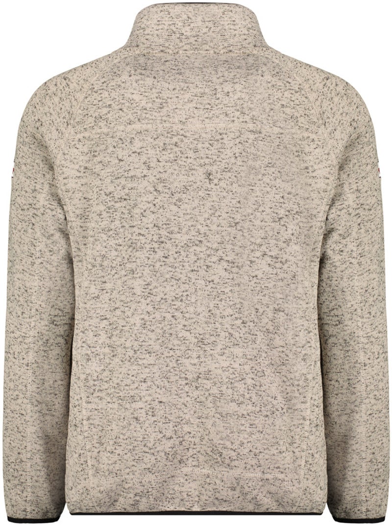 Giacca in pile con zip e collo alto titleak – canadian peak Grigio chiaro - Kiabi