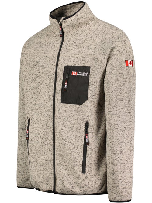 Giacca in pile con zip e collo alto titleak – canadian peak - Kiabi