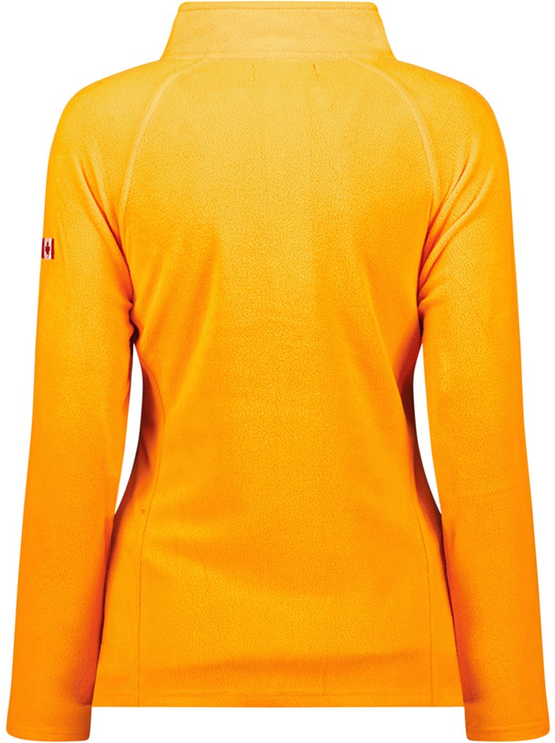 Giacca in pile con zip e collo alto tugeak – canadian peak Arancione - Kiabi