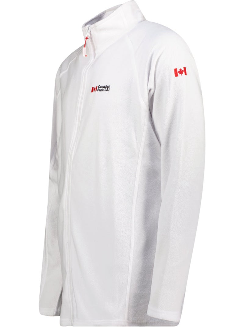 Giacca in pile con zip e collo alto tugeak – canadian peak Bianco - Kiabi