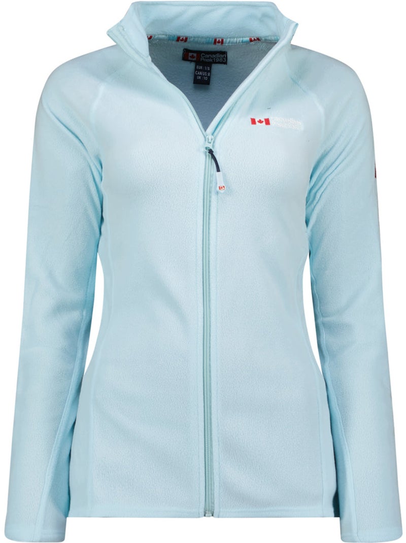 Giacca in pile con zip e collo alto tugeak – canadian peak Blu cielo - Kiabi