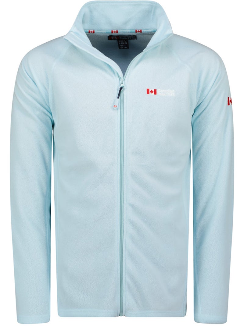 Giacca in pile con zip e collo alto tugeak – canadian peak Blu cielo - Kiabi