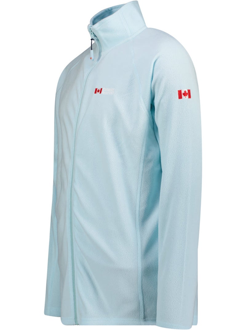 Giacca in pile con zip e collo alto tugeak – canadian peak Blu cielo - Kiabi