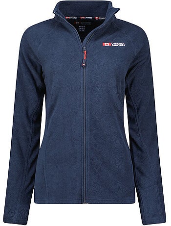 Giacca in pile con zip e collo alto tugeak – canadian peak