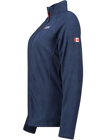 Giacca in pile con zip e collo alto tugeak – canadian peak