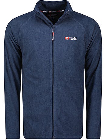 Giacca in pile con zip e collo alto tugeak – canadian peak
