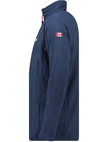 Giacca in pile con zip e collo alto tugeak – canadian peak