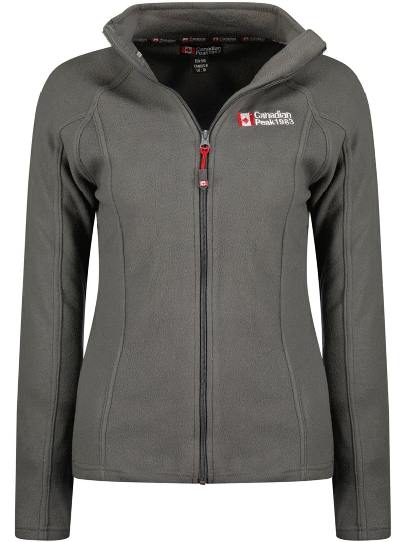 Giacca in pile con zip e collo alto tugeak – canadian peak Grigio scuro - Kiabi
